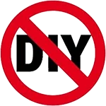 Warning sign against attempting DIY data recovery at home