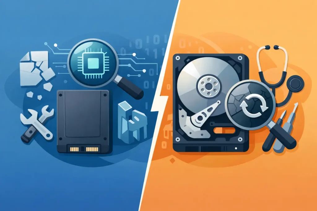 SSD vs Hard Drive Recovery Explained 1 SSD vs Hard Drive Recovery Explained
