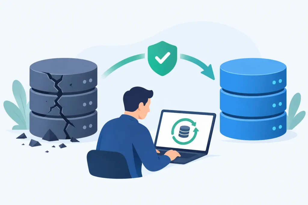 Corrupted Database Recovery: What to Do First