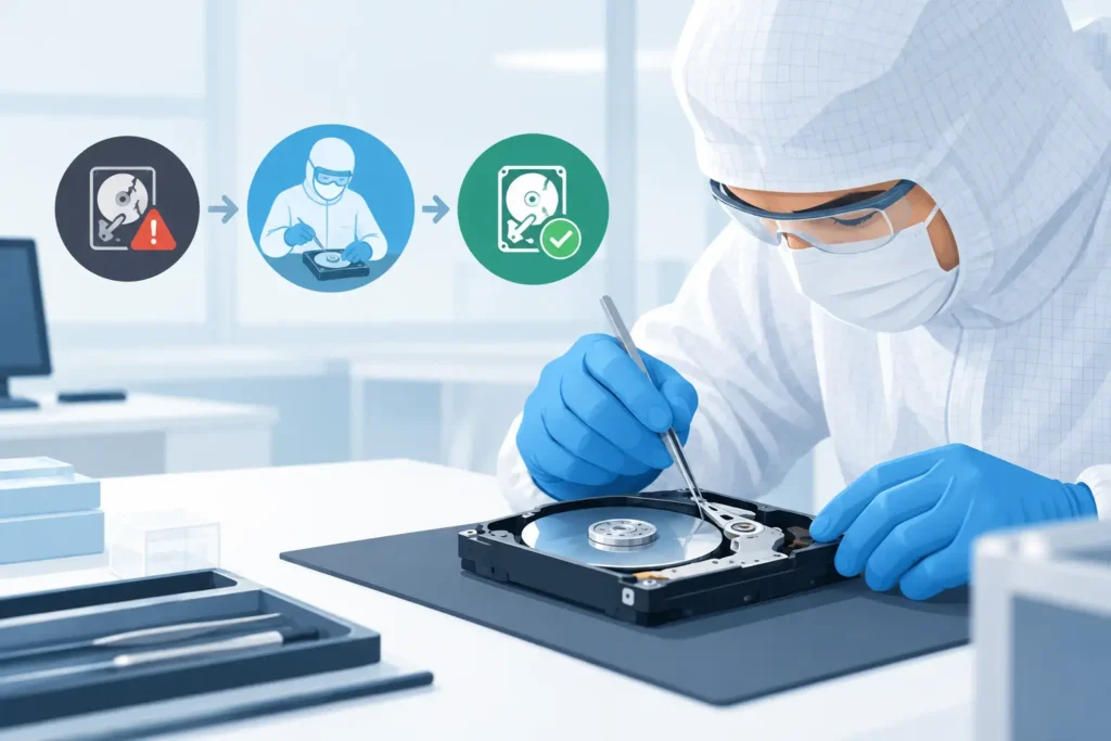 When to Use Cleanroom Recovery for Failed Drives